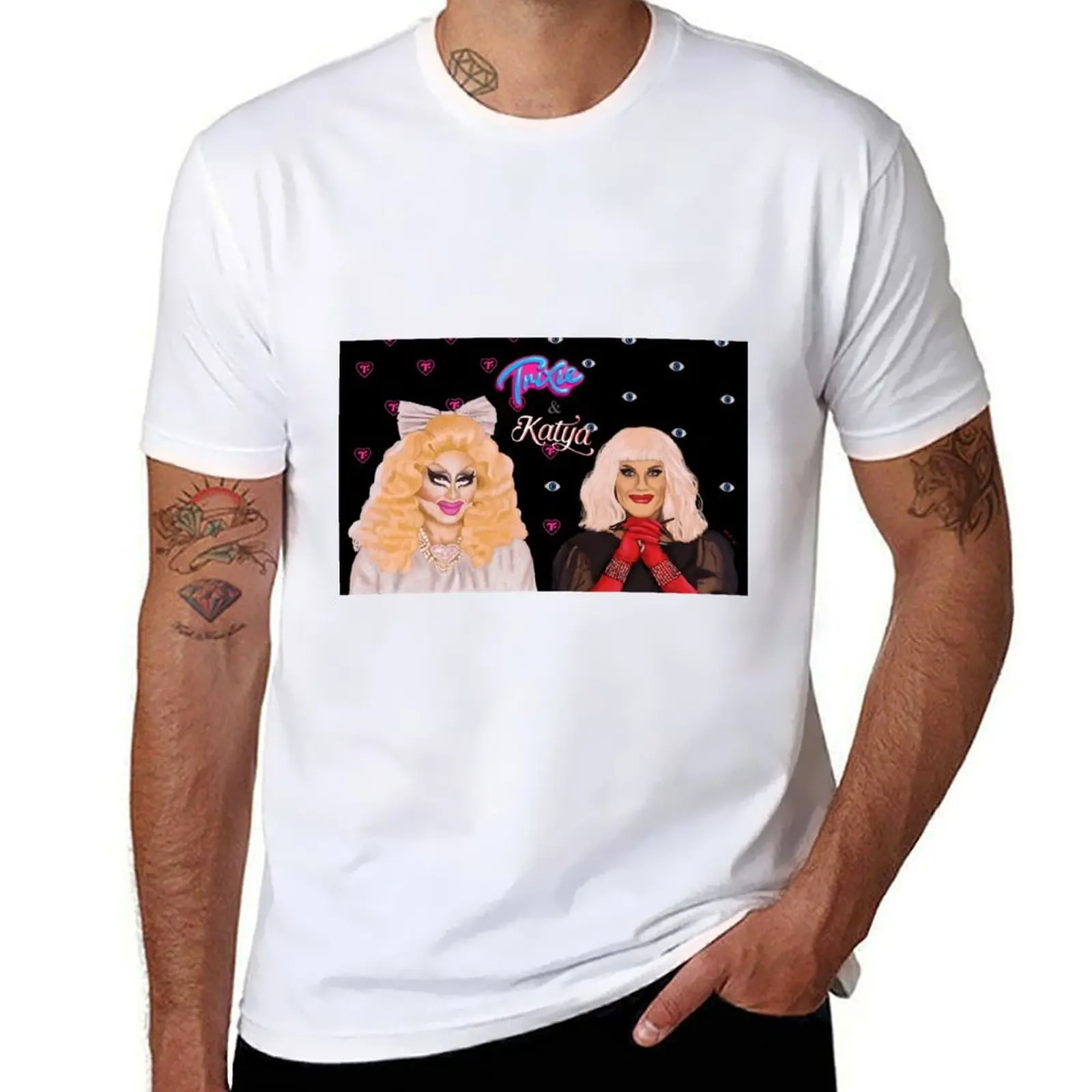 

Trixie and Katya Digital Painting T-Shirt t shirt personalised t shirts for man graphic funny T-Shirt