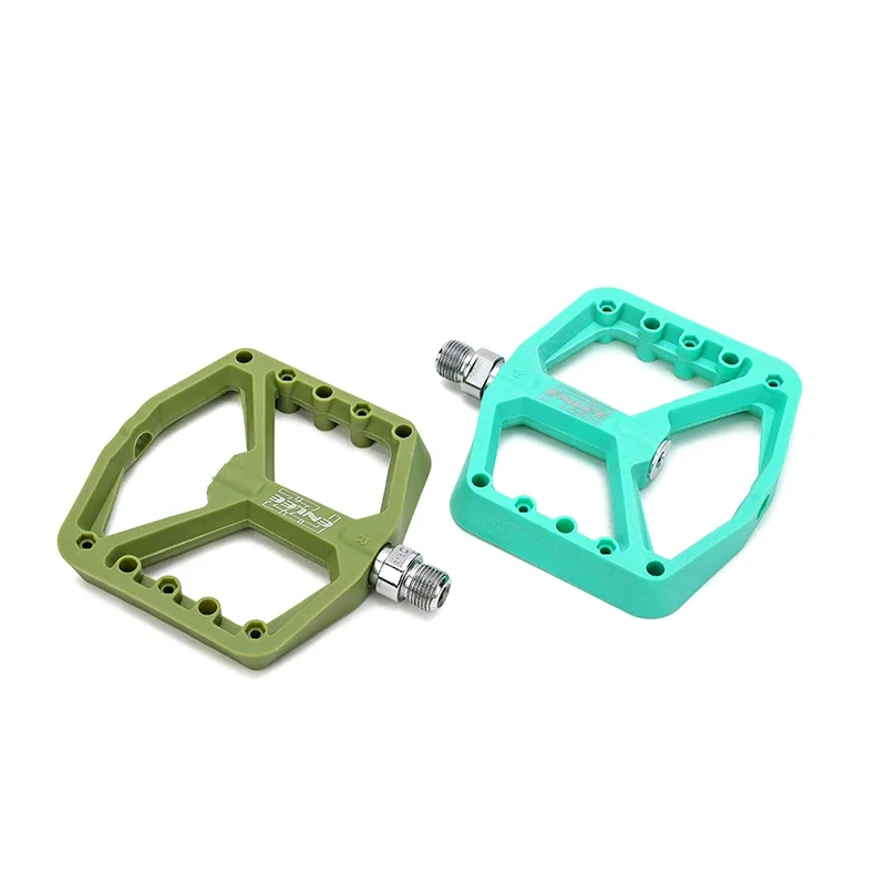 China Supplier ENLEE Colorful MTB/Road Flat Bike Pedals Oem Nylon fiber Mountain Bicycle Pedals