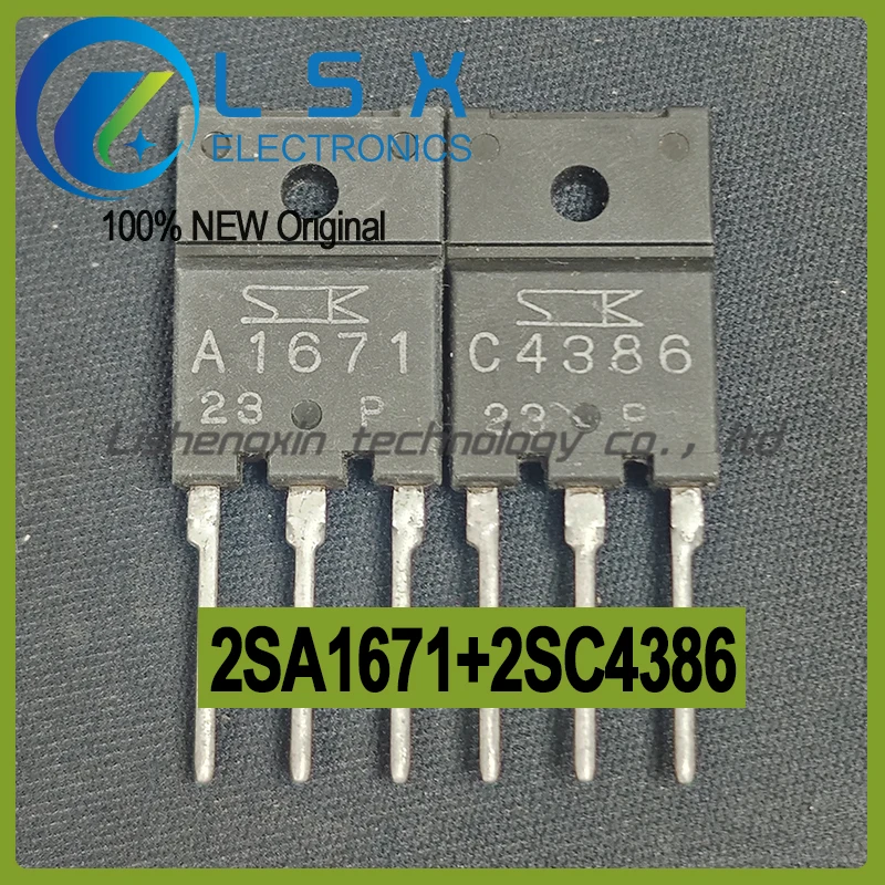 5Pairs(10PCS) 2SA1671+2SC4386 A1671 C4386 New and Original