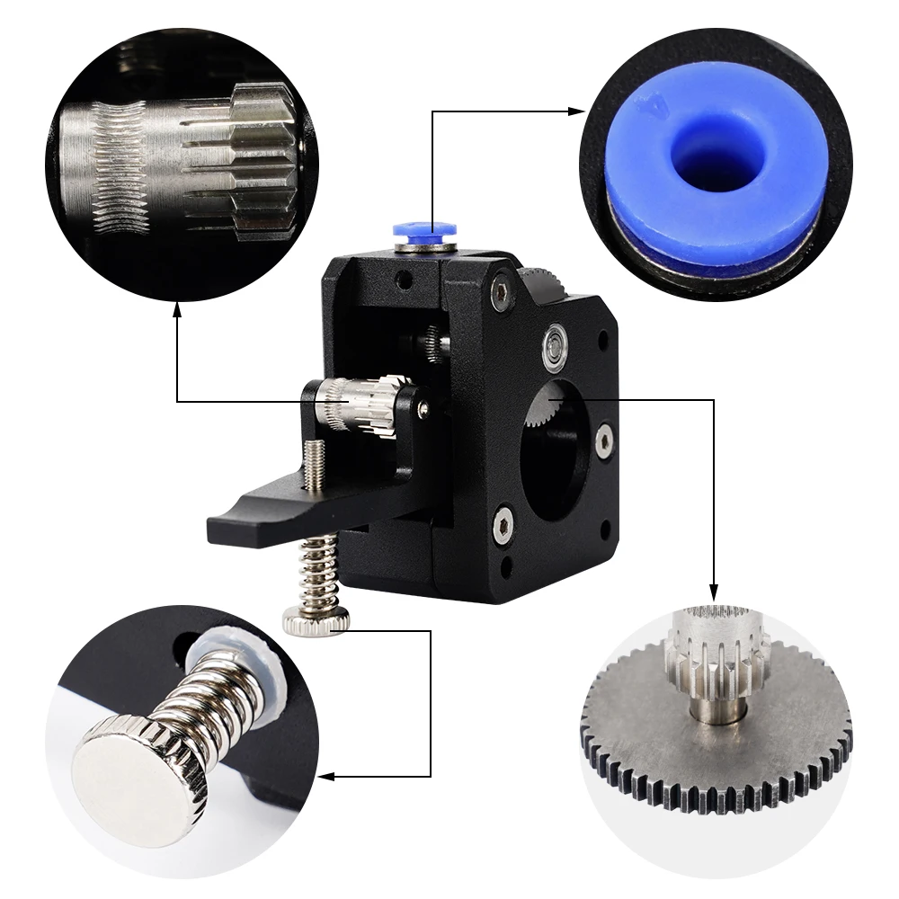 RAMPS 3D Bowden Extruder Dual Extruder ไดรฟ์อัพเกรดยาว/สั้นช่วงรีโมท Extruder โลหะ1.75สำหรับ3D เครื่องพิมพ์ CR10