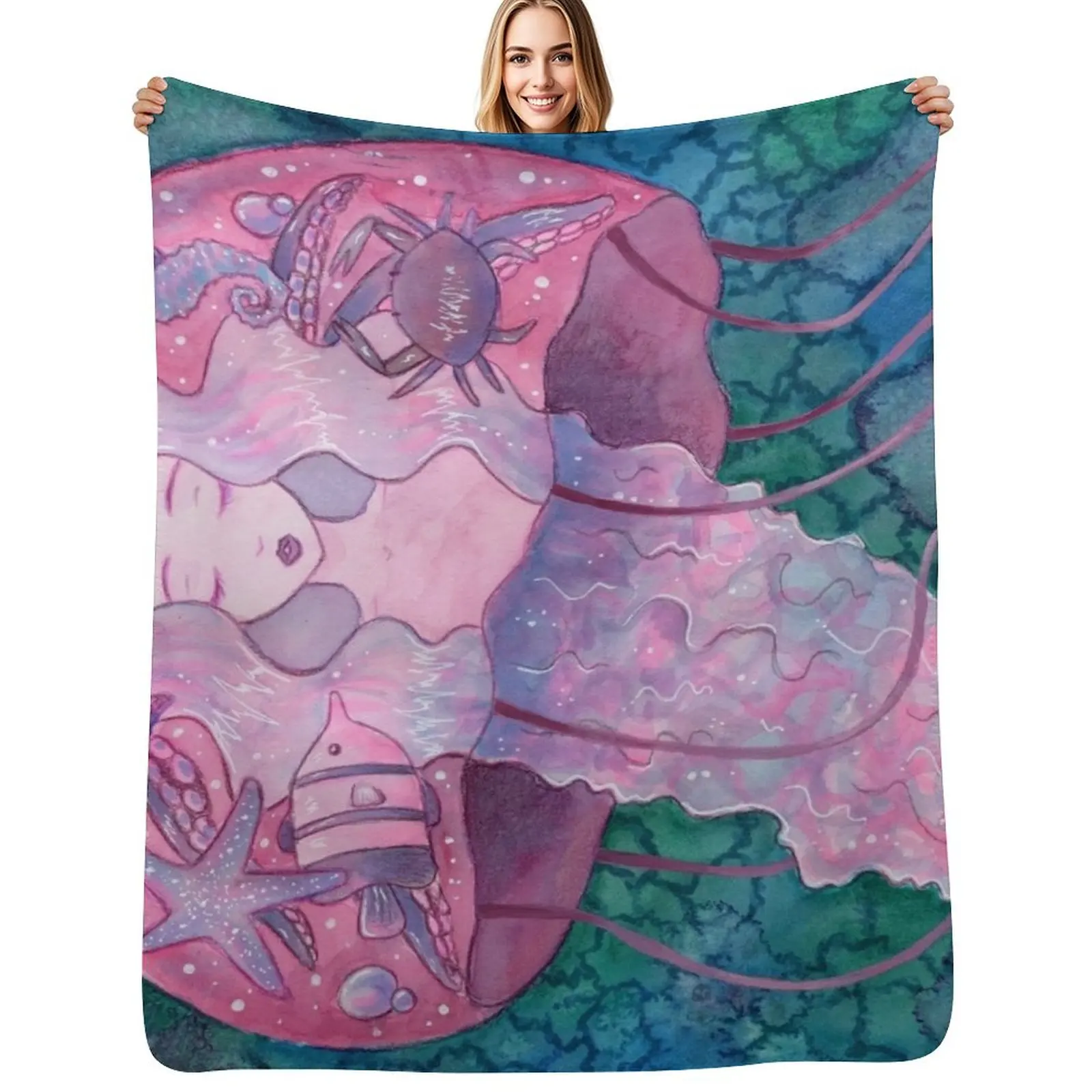 

Jelly Dreams Throw Blanket Wrinkle Resistant Lightweight Blanket