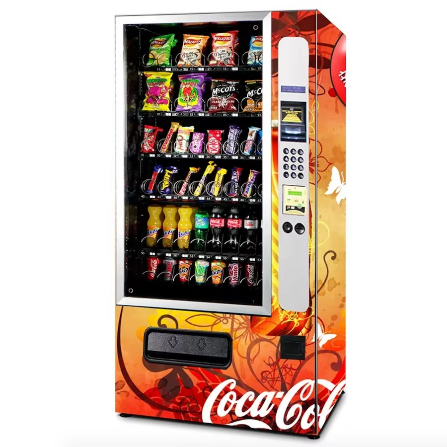 Vending machines for snacks, dairy products, food, fruits, etc., at the most competitive prices