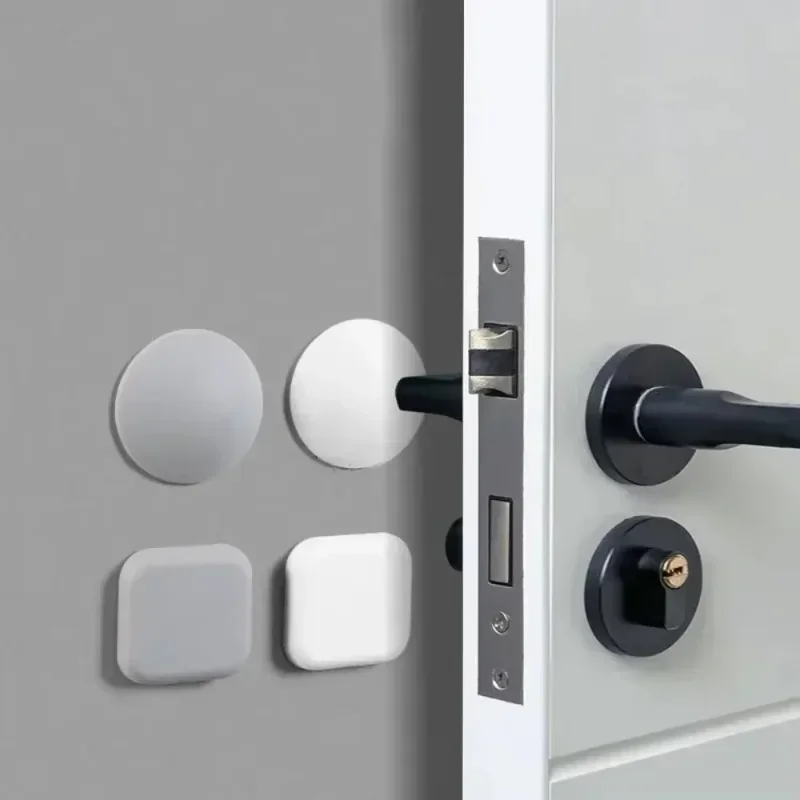 Wall Protector Door Crash Pad Minimalist Anti-collision Silicone Door Stopper Mute Buffer Door Handle Bumper Floor