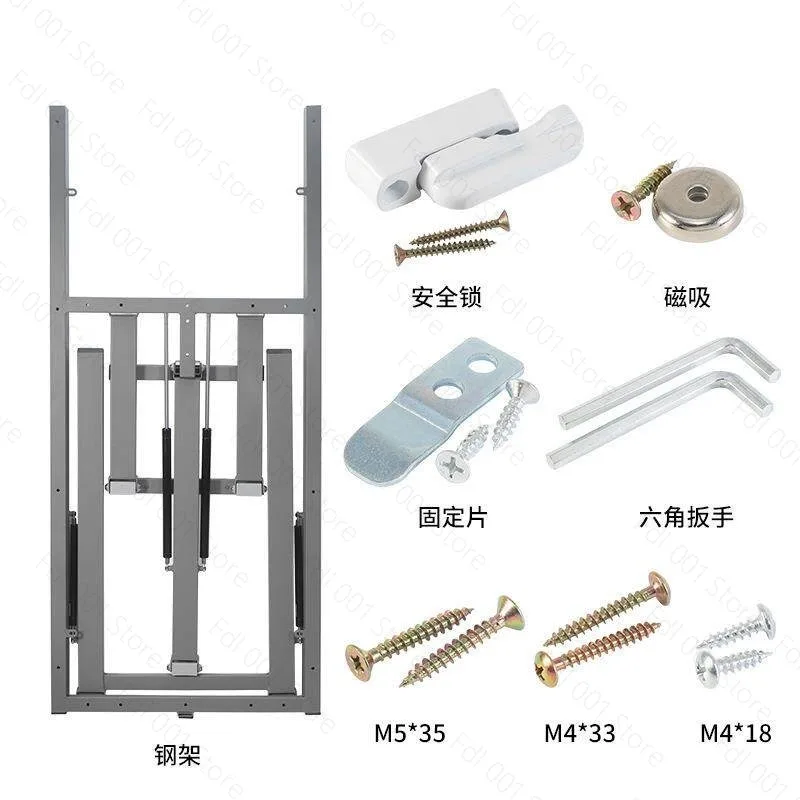 Home Wall-Mounted Foldable Dining Table Hardware Accessory Storage Rack Telescopic Multifunctional Invisible Wall-Mounted Table