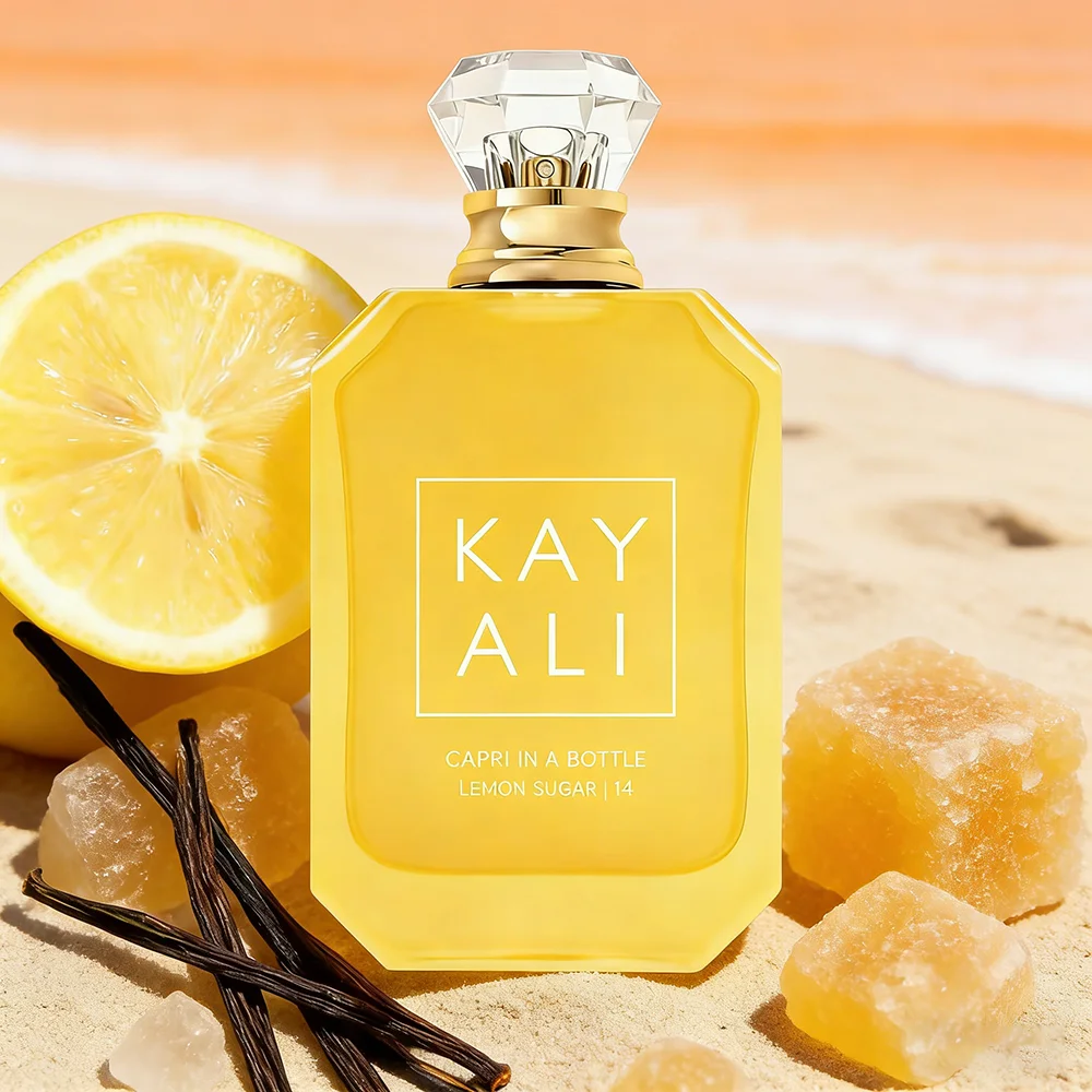 

KAYALI Capri In A Bottle Lemon Sugar | 14 EDP 100ml | Fresh Citrus & Sweet Gourmand Perfume