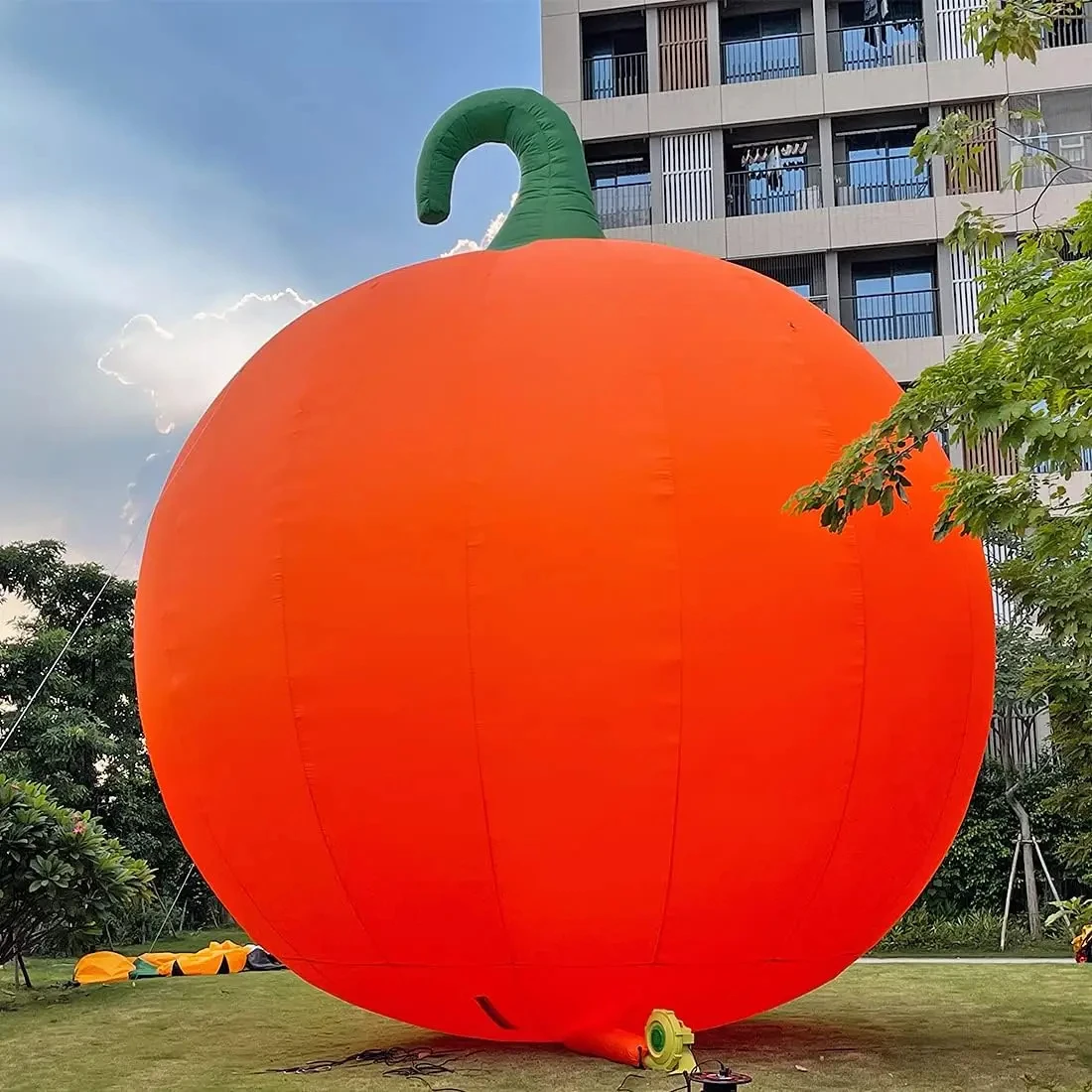 Custom Giant 20/26/33Ft Halloween Inflatable Pumpkin Decorations With Blower, Blow up Halloween Decorations Outdoor Holiday