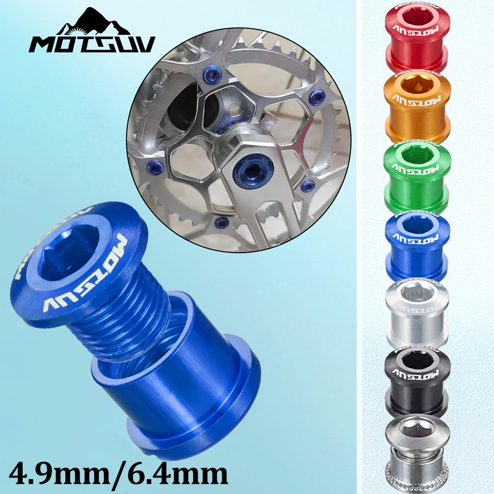 MOTSUV Chainring Bolts Integrated Crankset Mtb Chainwheel Screws Bicycle Dental Plate For MTB Fixed Gear Cycling Crankset Parts