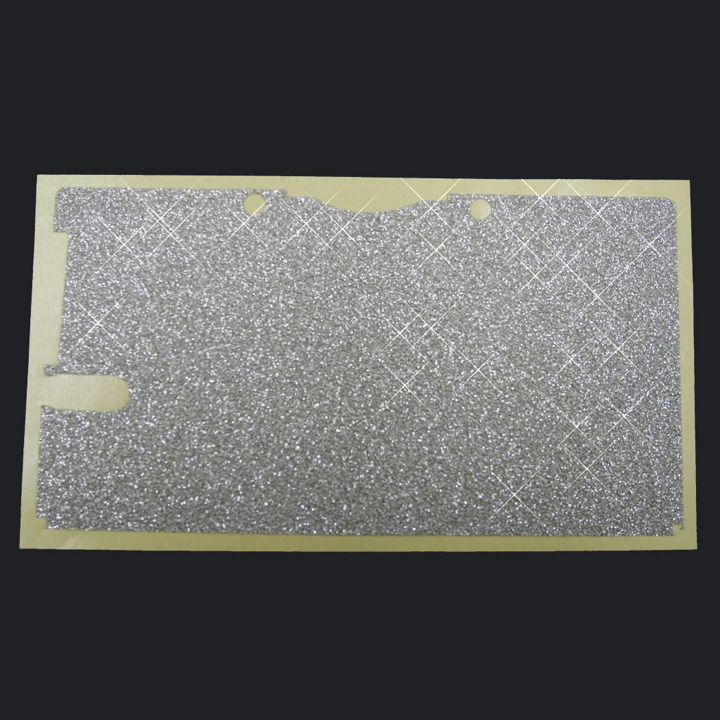 Vinil Skin adesivo protetor para Nintendo DSi, brilhando prata Bling, Glitter Skins