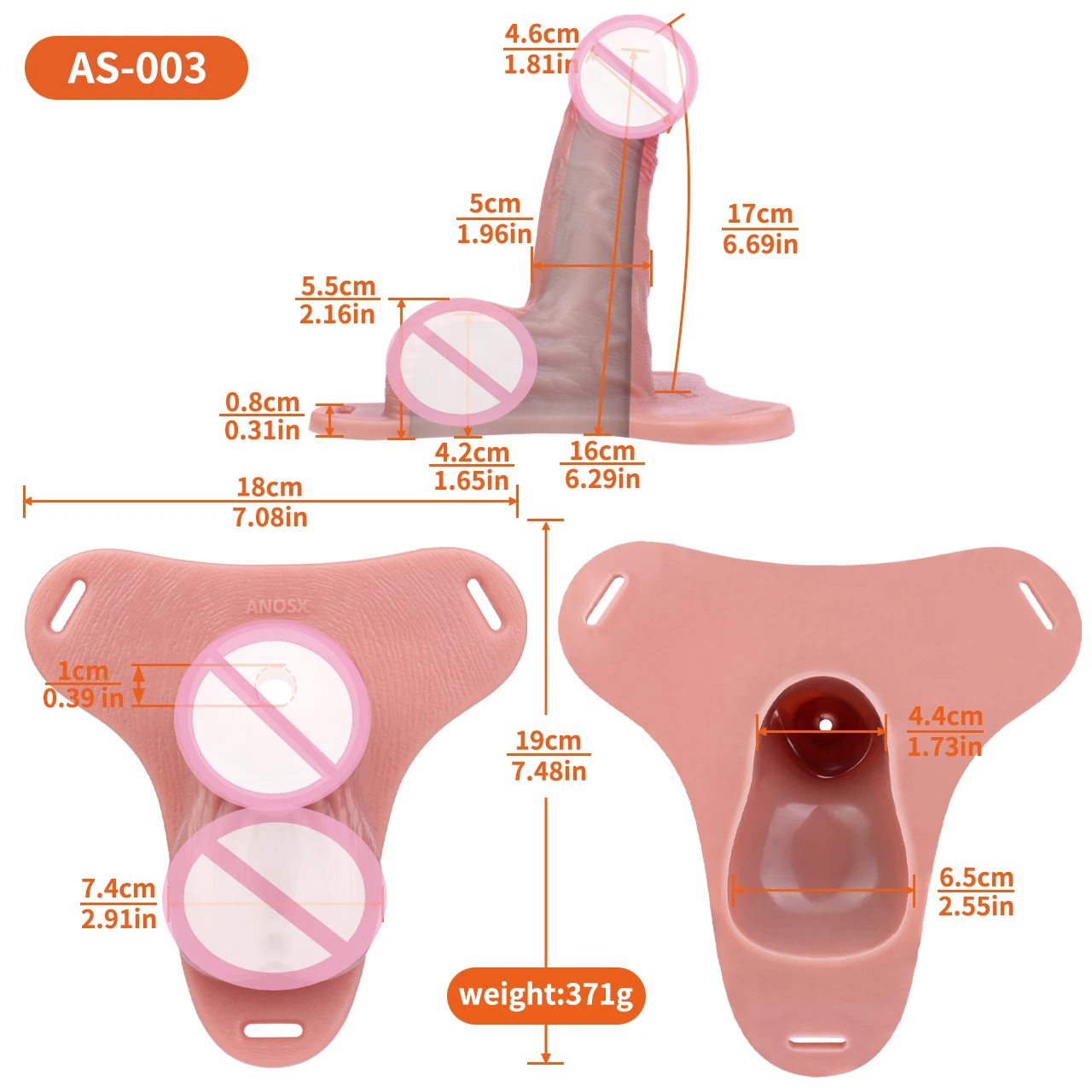 ANOSX Silicone Chastity Cage Realistic Hollow Penis Sheath For Men Delay Ejaculation Cock Extension Sleeve Cock Cages Sex Toys