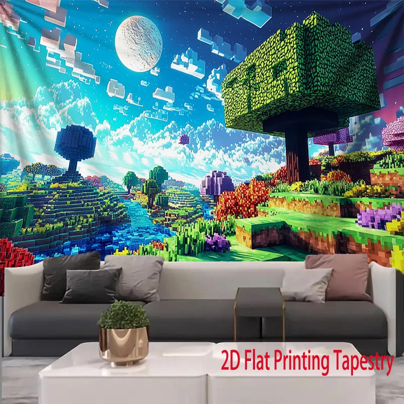 Pixel Landscape Fantasy World  - Home Office Backdrop recensie en prijs