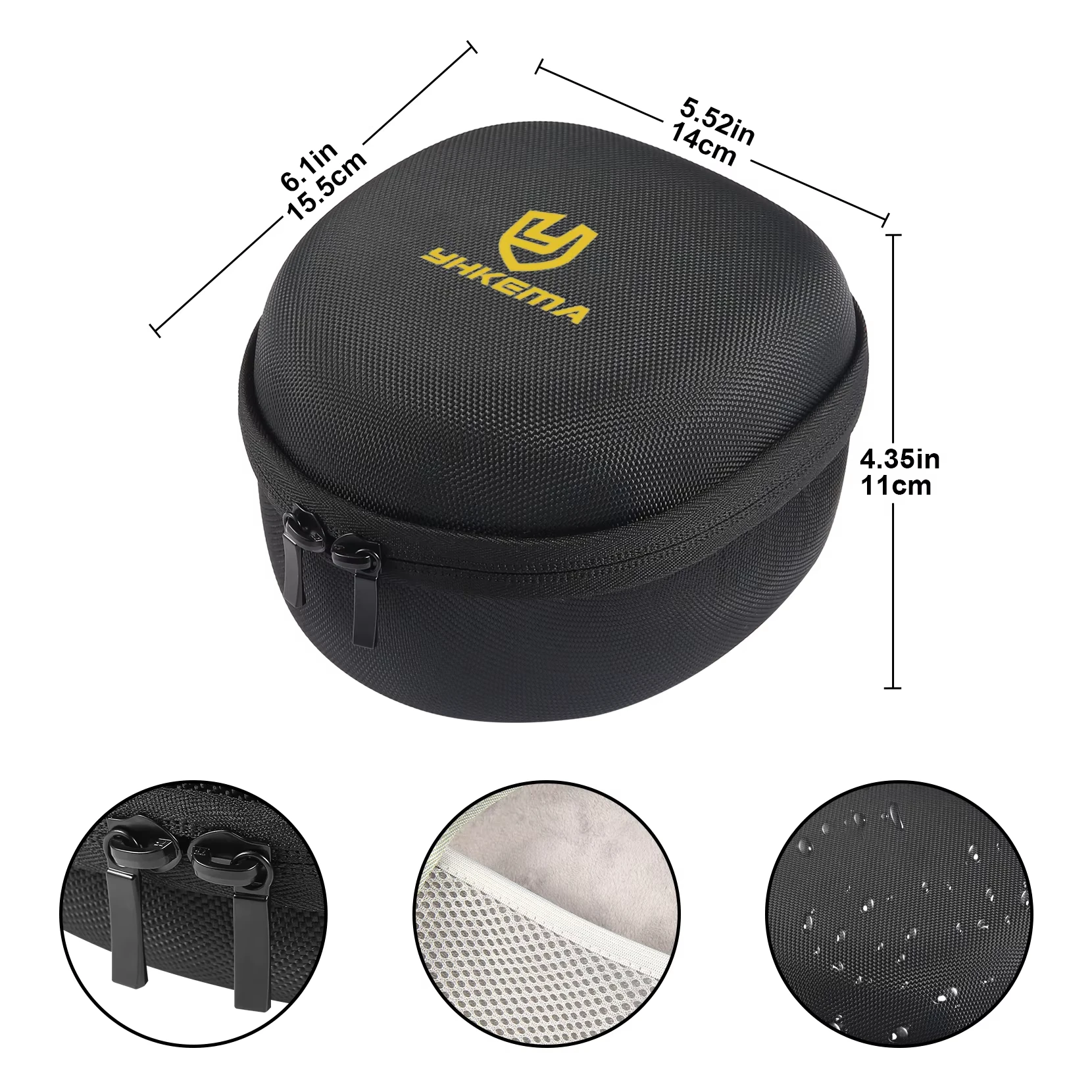 YHKEMA Storage Case Box Tactical Headset Earphone Accessories Portable Storage Bag for Foldable Tactical Shooting Headphones