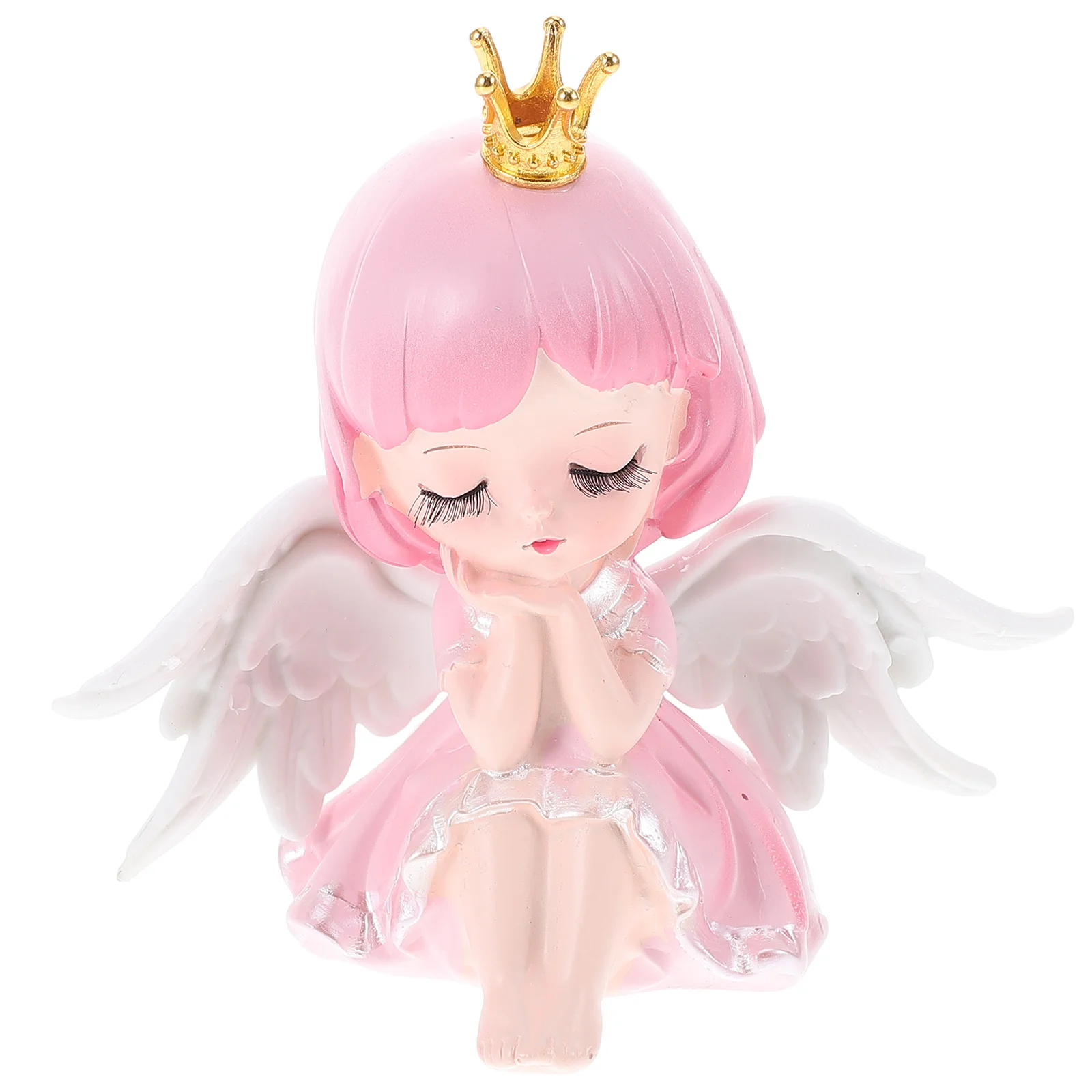

Cake Decoration Resin Fairy Figurine Baby Girl Cake Topper Angel Cupcake Decorations Birthday Party Gifts Charm