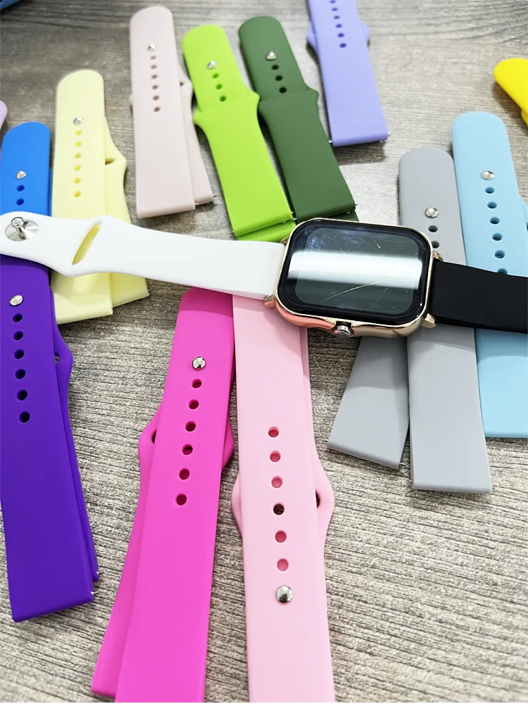 

18mm 20mm 22mm strap For Samsung Galaxy watch 7/6/5/pro/4 Classic 46MM Silicone bracelet Huawei watch GT 6-5-4-2-2e-3 pro 46mm