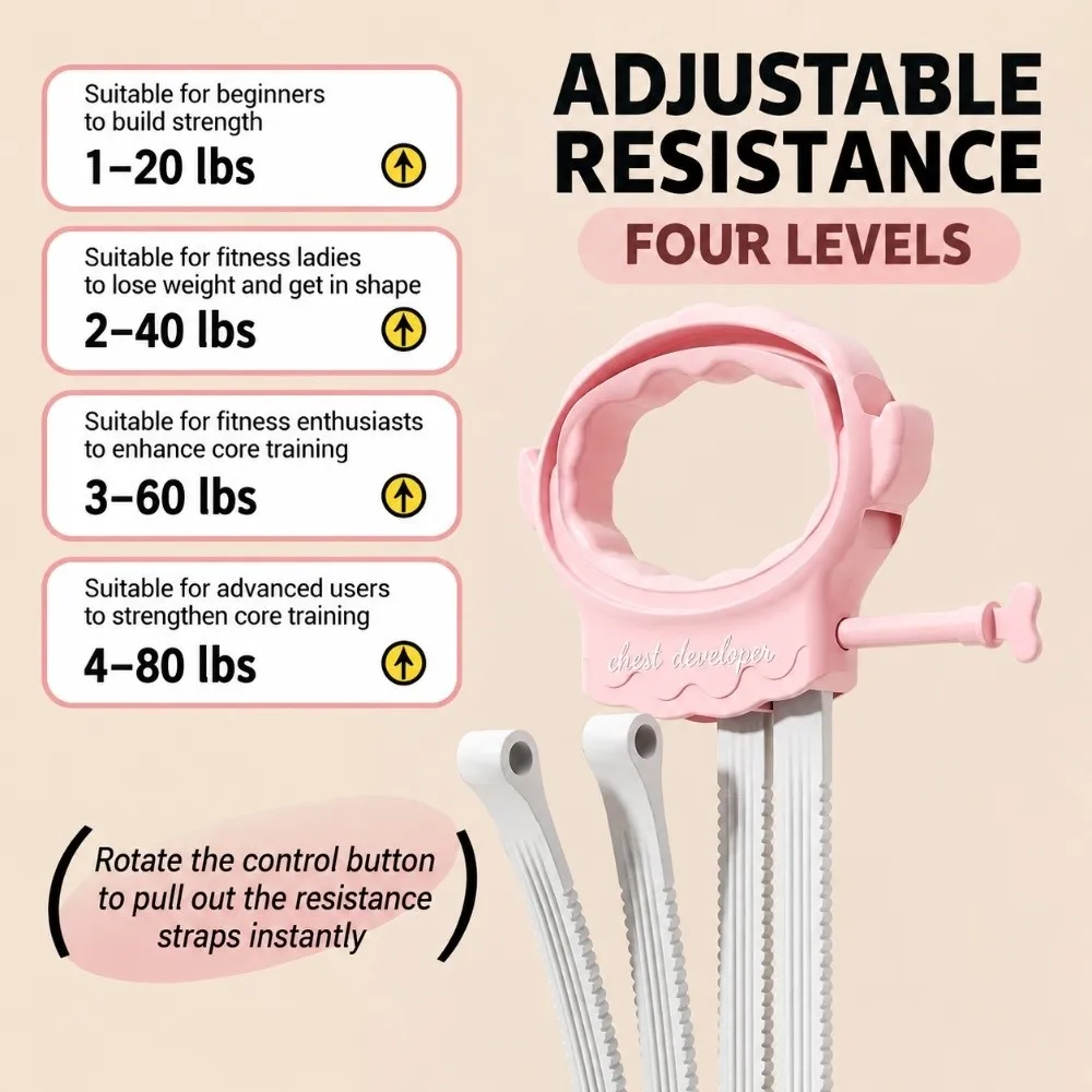 20-80 Lbs Resistance Bands Adjustable Removable Elastic Yoga Band with Foot Strap Back Stretching Exercise Band for Yoga Pilates