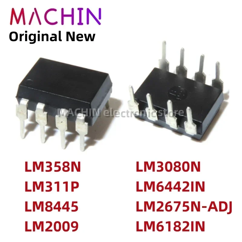 1pcs LM358N LM311P LM8445 LM2009 DIP8 LM3080N LM6442IN LM2675N-ADJ LM6182IN DIP-8 Operational Amplifier