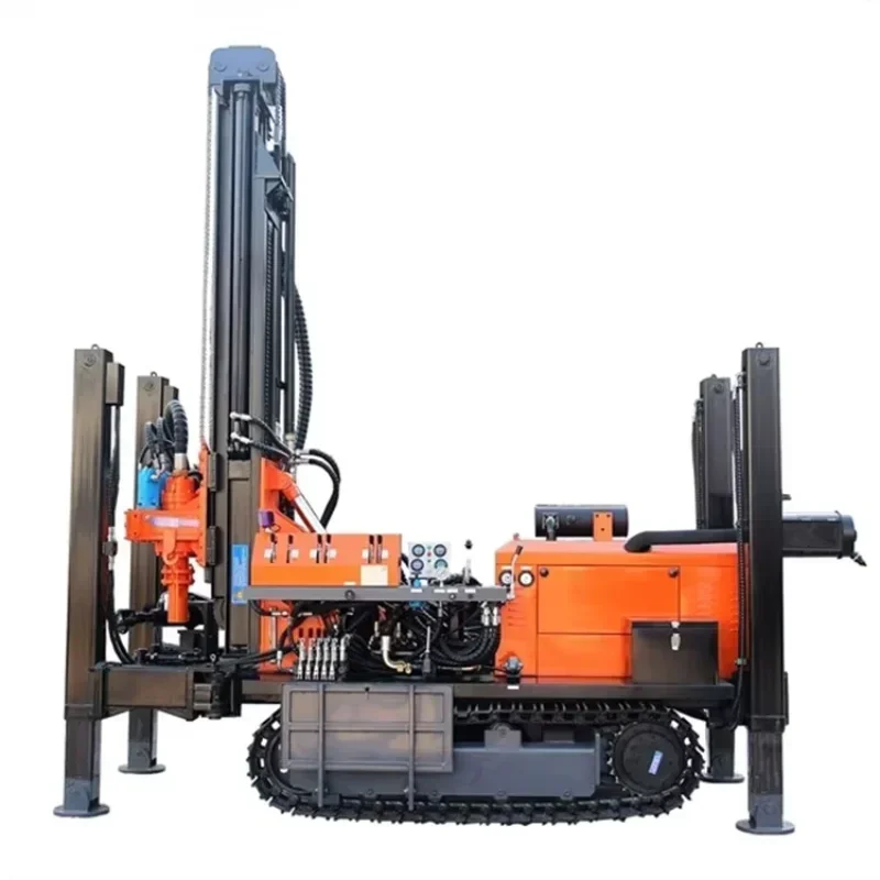 750 m drilling depth Water Well Borehole Drilling Rig Machine 500M Crawler Drill Rig Used in Kenya & Developing Countries