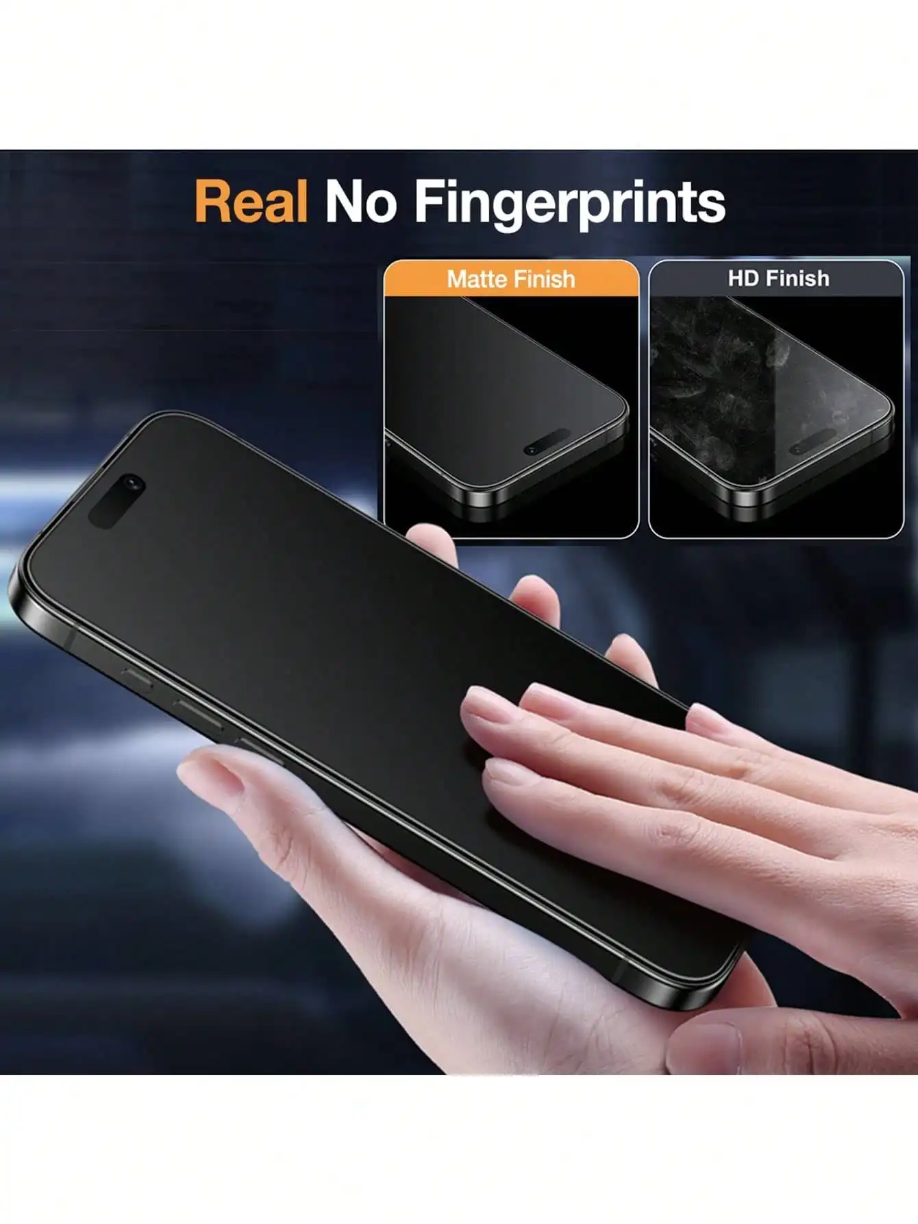 3 قطع واقي شاشة من الزجاج المقسى غير اللامع مضاد للنظر متوافق مع آيفون 17 برو ماكس/17 برو/17 اير/17/16 برو ماكس/16 برو/16