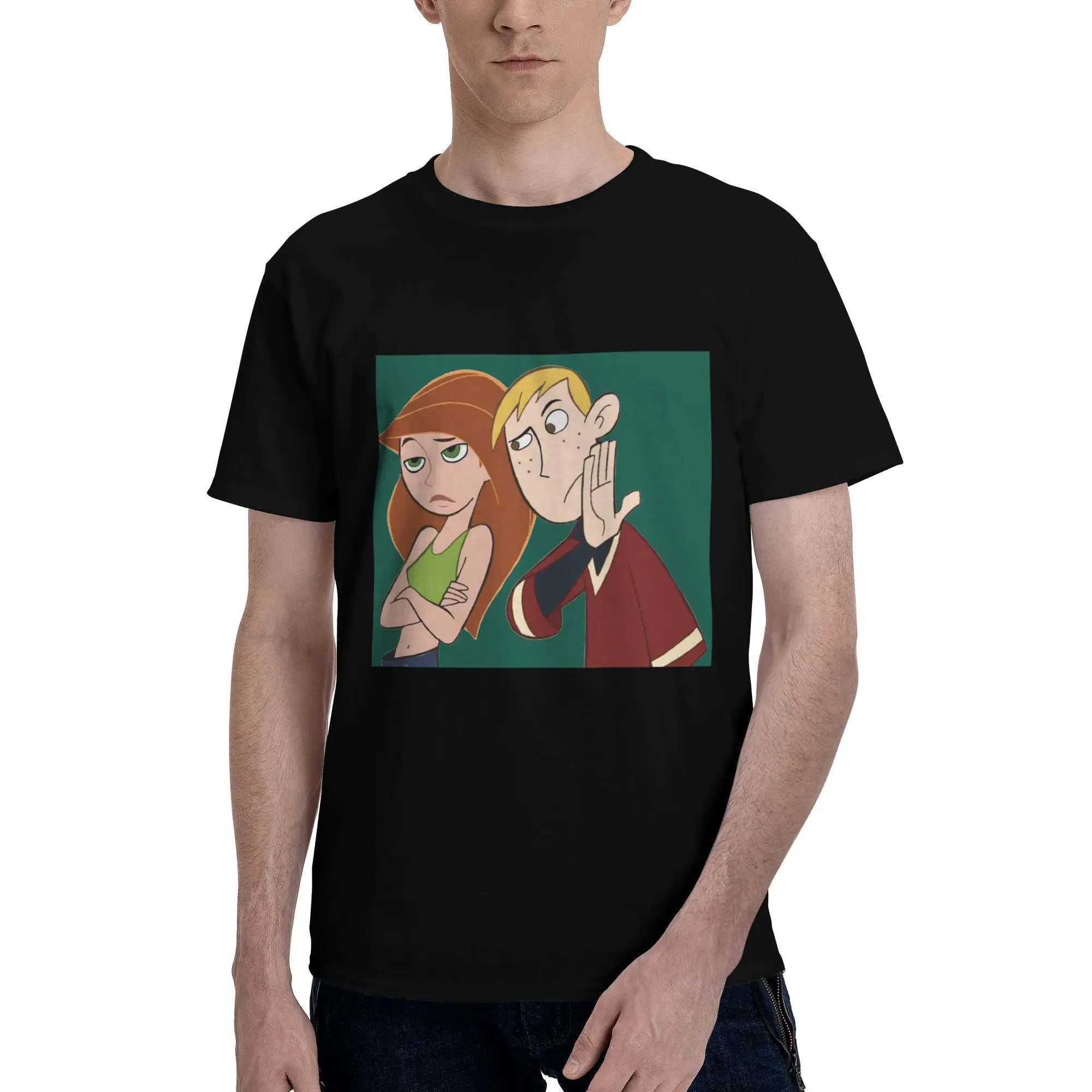 

Kim Possible 100% Cotton T-Shirt Men's Oversized T Shirts Men Crew Neck Short Sleeve S-6XL