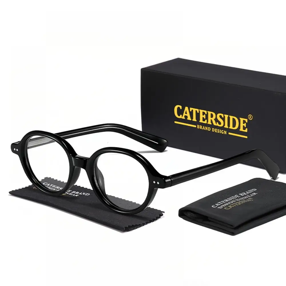 CATERSIDE Retro Damen Anti-Blaulicht-Brille Hochwertige Tr-90 Ovaler Rahmen Herren Outdoor Business Freizeit Urlaub Geschenkbrille – Detail 10