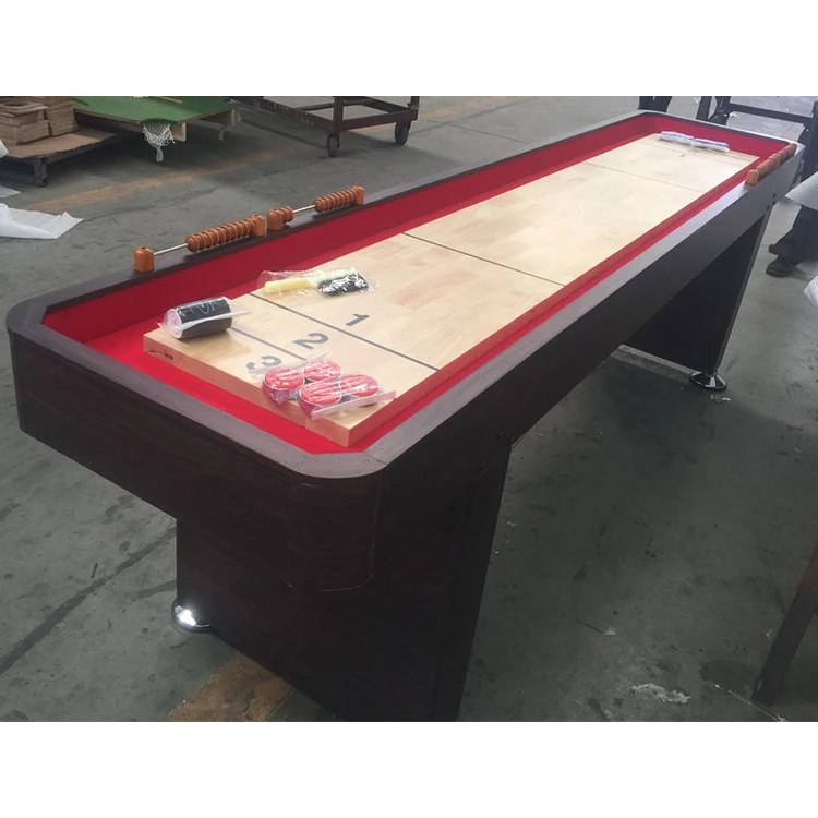 

8ft 9ft 12ft Classic Solid Wood Shuffleboard Game Table for Sale China