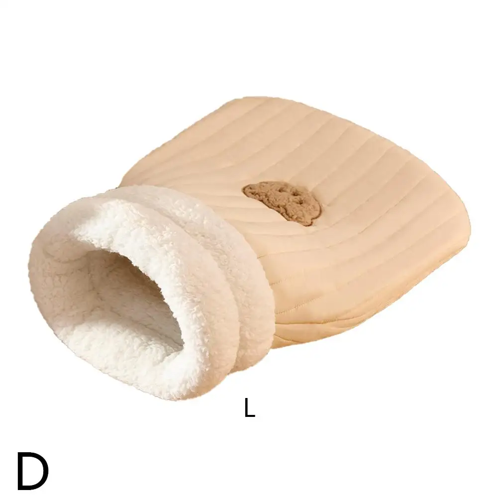 Winter Warm Sleeping Bag Soft Plush Bed Comfortable Pet Bed For S Small Dogs Kitten Accessories M4p5