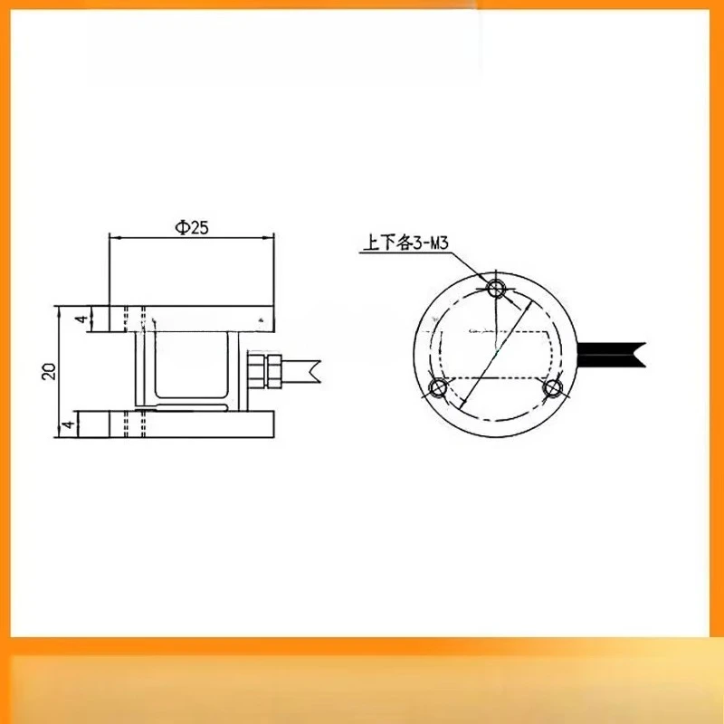 Double Flange Flat Mask Combined with Miniature Weighing Sensor High Precision Press Fitting Testing Machine