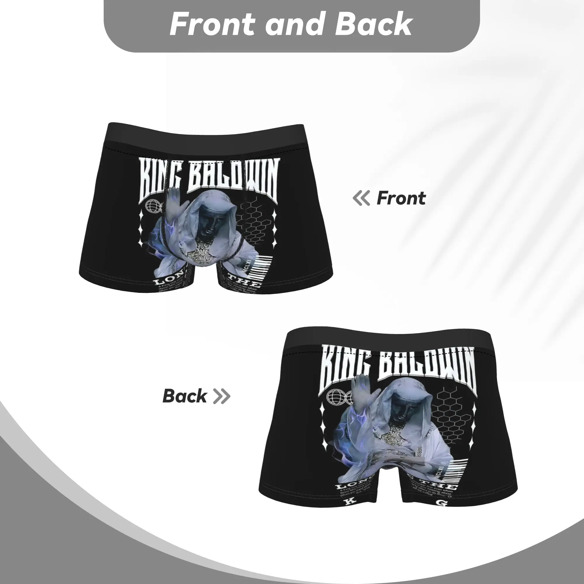 ملابس داخلية King Baldwin IV للرجال سراويل داخلية قصيرة مضحكة من Trenky مخصصة يمكنك صنعها بنفسك مقاس كبير