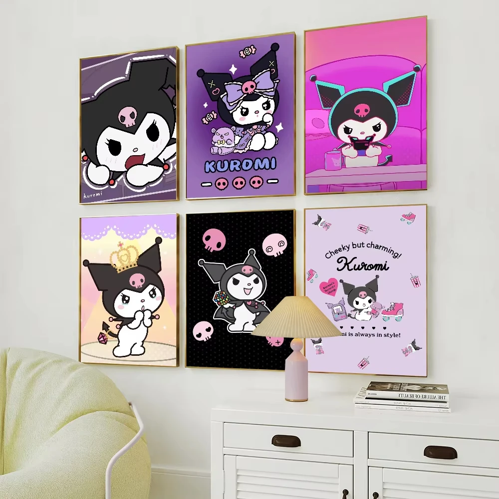 

Cartoon Cute K-Kuromi Poster Painting Living Room Office Decoration Bedroom Home Wall Prints