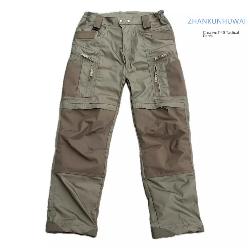 P40 Tactical Cargo Pants Ranger Green Multi-pocket Urban Commuter Hiking Military Tactical Training Combat Trousers