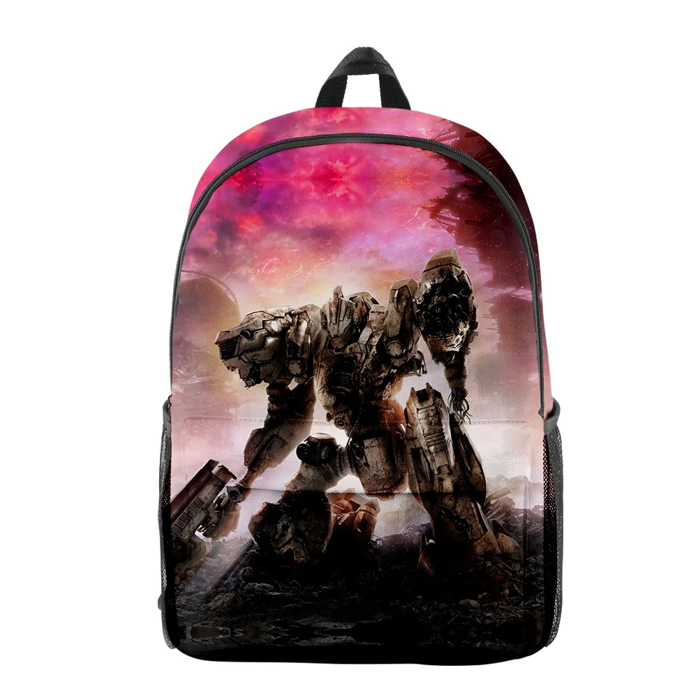 

Armored Core VI Fires of Rubicon 2023 New Game Backpack Student School Bag Unisex Daypack Zipper Traval Bag Harajuku Bag