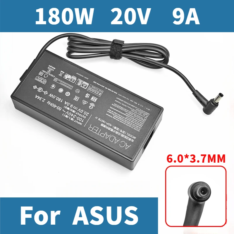 

180W AC Adapter Charger For ASUS ROG 14 GA401I G14 GA5021 GA502D Tuf Gaming A17 Laptop Power Supply 20V 9A ADP-180TB H