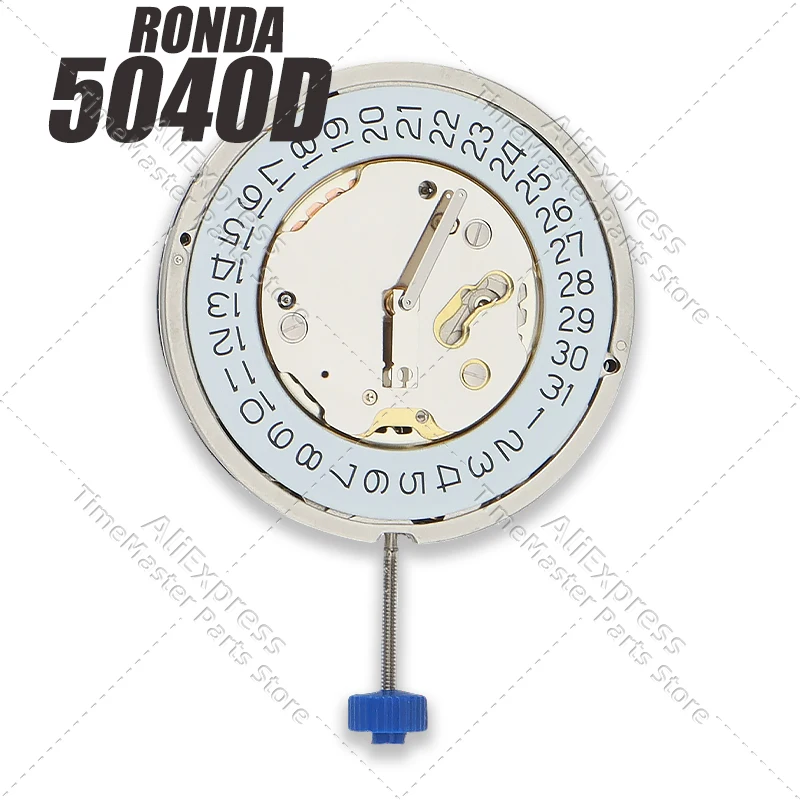 Ronda 5040D Quartz Movement Six-Hand White Dial Watch Repair Replacement Accessories Durable Parts