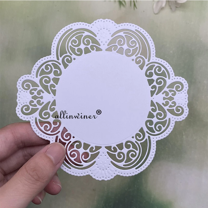 Lace oval round frame Metal Cutting Dies Stencils For DIY Scrapbooking Decorative Embossing Handcraft Die Cutting Template