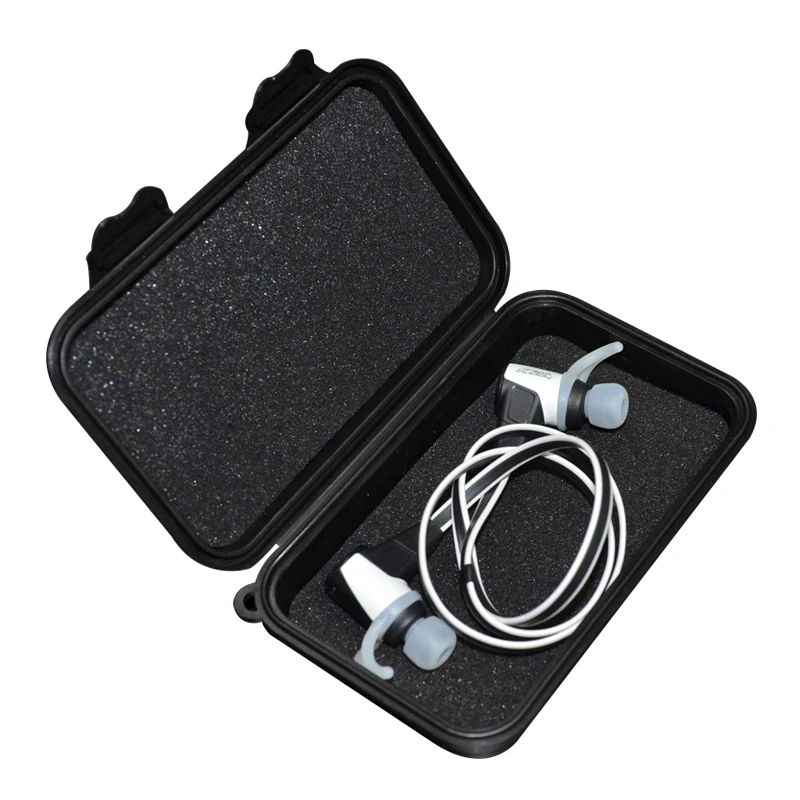 KZ Square Case High End In Ear Earphones Case Bag PU Zipper Storage Box Black Portable Hold Storage Box Original HiFi Headphones