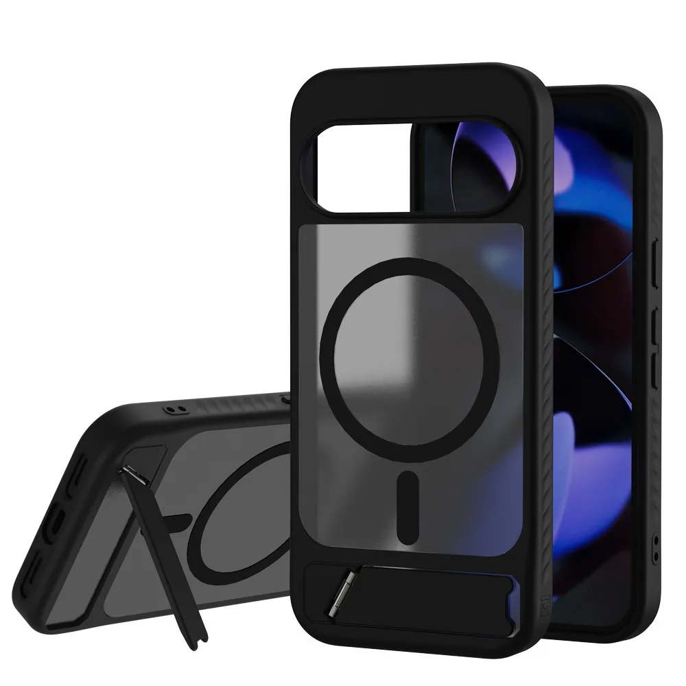 

Чехол для мобильного телефона с кронштейном для Google Pixel 10 ProXL 9 Pro, матовый, чувствительный к коже, магнитный, простой, защитный чехол от падения