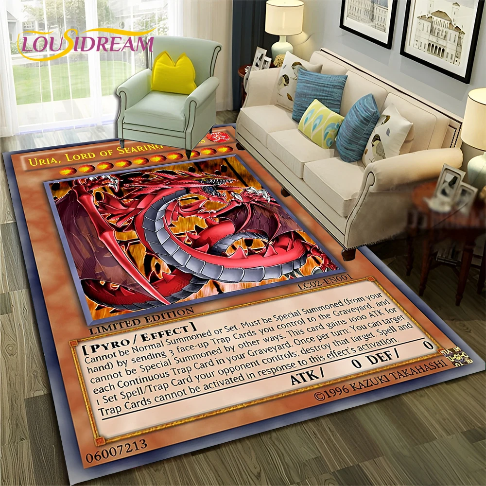 

Cartoon Anime Yu-Gi-Oh MONSTER CARD Carpet Rug for Home Living Room Bedroom Sofa Doormat Decor,kids Area Rug Non-slip Floor Mat