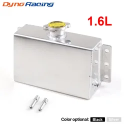 Universal 1.6L Aluminum Coolant Expansion Fill Tank Overflow Reservoir Oil Catch Can Fuel Surge Tank