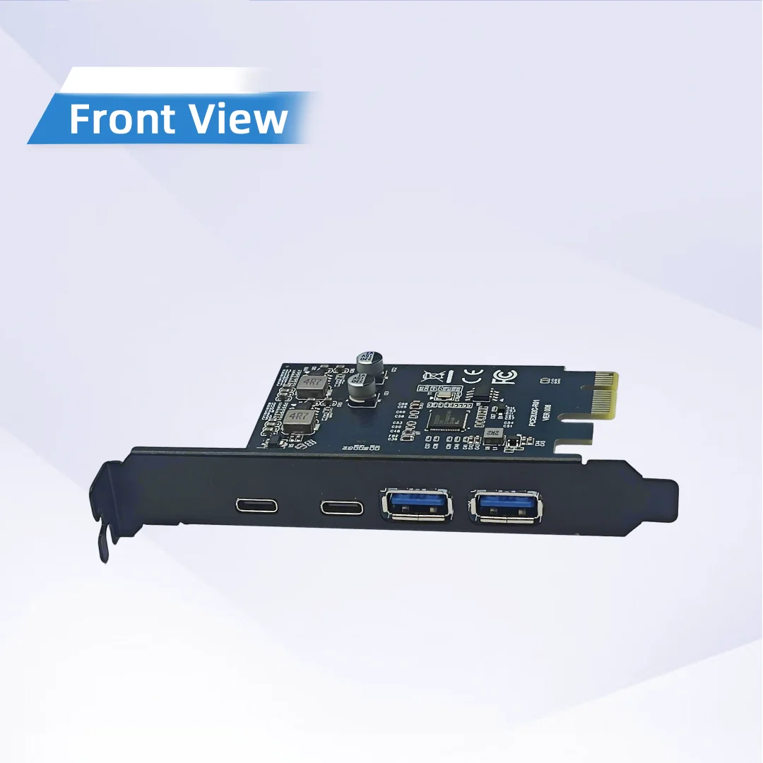 USB A+2 Type C Port USB 3.2 Gen1 HUB 5Gbps High Speed 2 Splitter Adapter Reversible Type-C Docking Station with D7020201 Chip