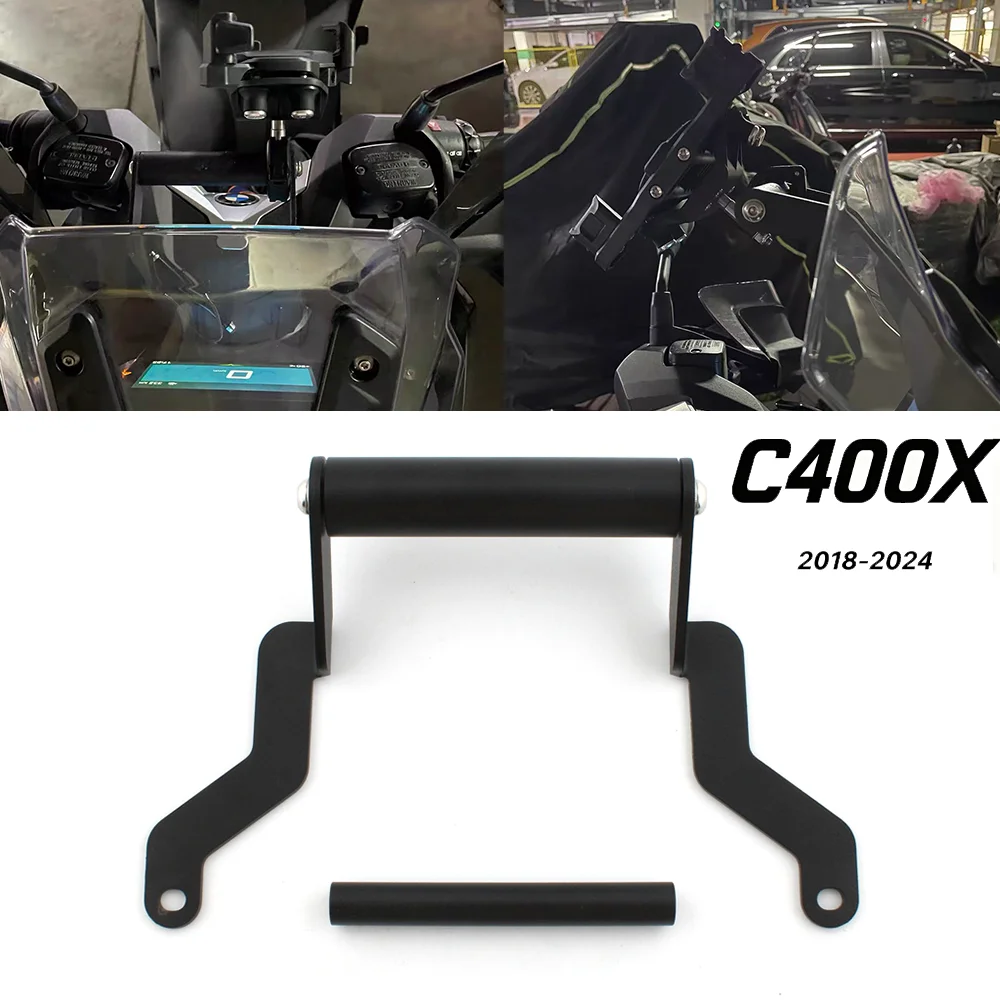 Motorcycle Mobile Phone Bracket Adapter Kit Support GPS Smart Navigation Holder For BMW C400X C 400 X 400X C400 C400X 2018-2024