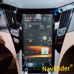 For Hyundai Sonata 8 2010-2014 13.6Inch Android 13 Car Multimedia Video Player Stereo Auto GPS Navigation CarPlay DSP Head Unit