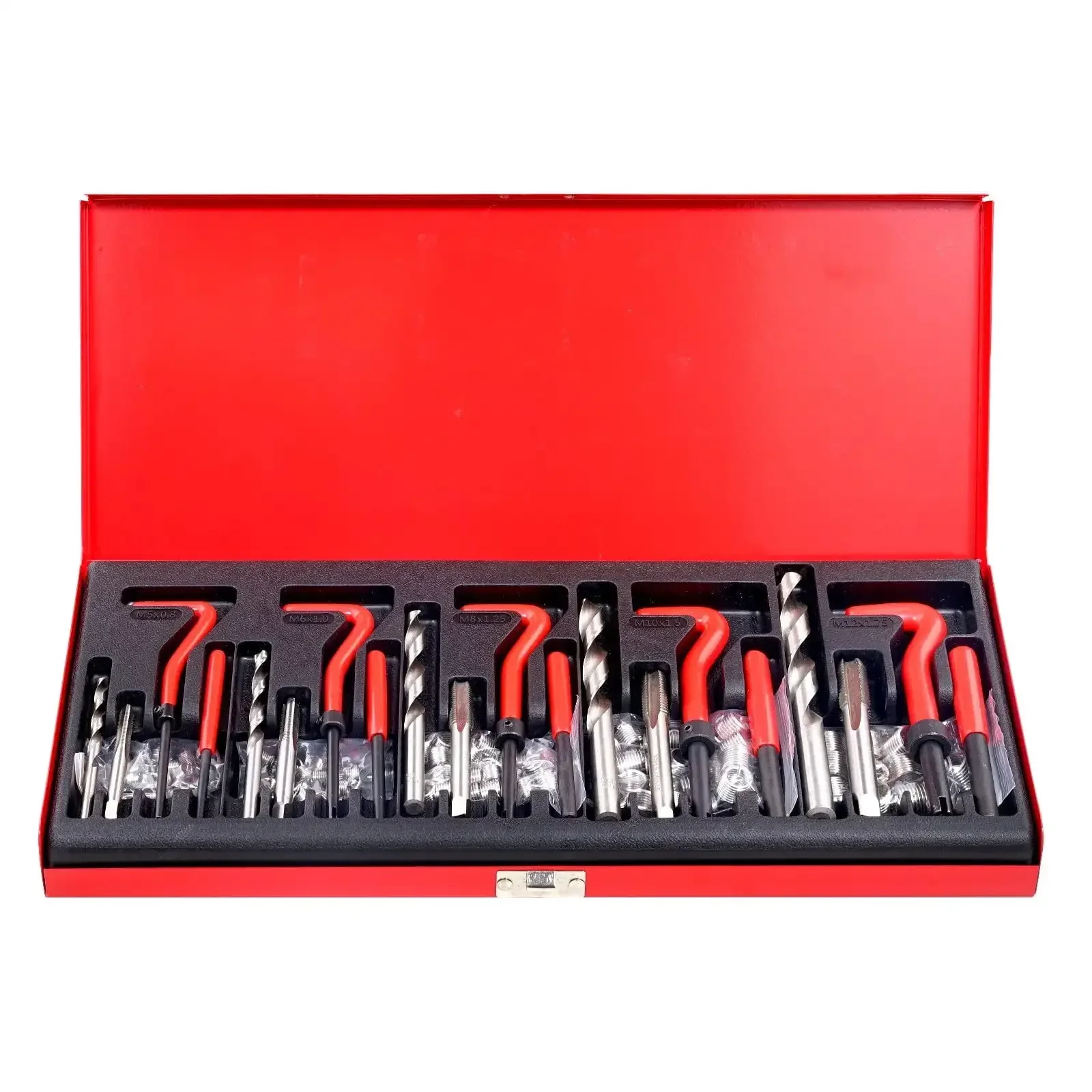 

166 PCS Helicoil Thread Repair Kit Metric Rethread Tool M5 M6 M8 M10 M12