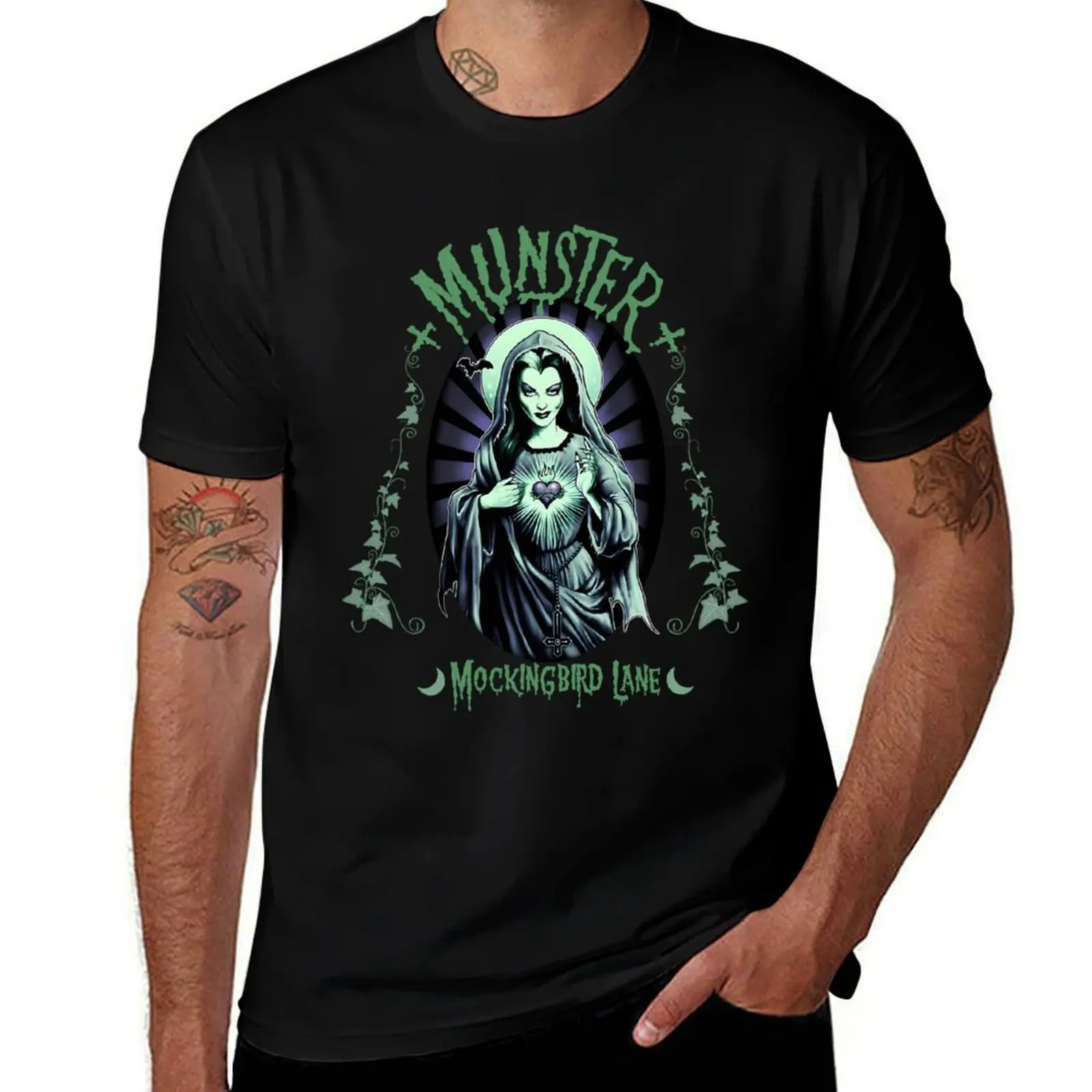 

Goth Queens Lily Vintage - The Horror Movie Lily T-Shirt Plus Size Outdoor Casual Top