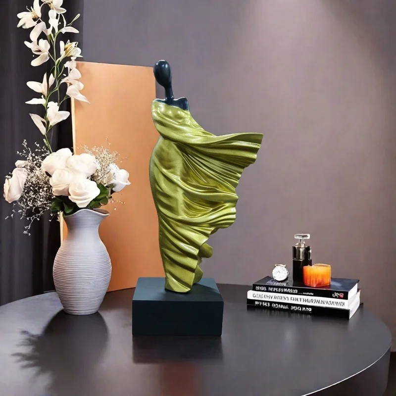 Creative Abstract Figure Art Ornaments, High-End Sculptures for Living Room, Study, Entrance Hall, Elevator Cabinet, Wine Cabinet, Home Decorations