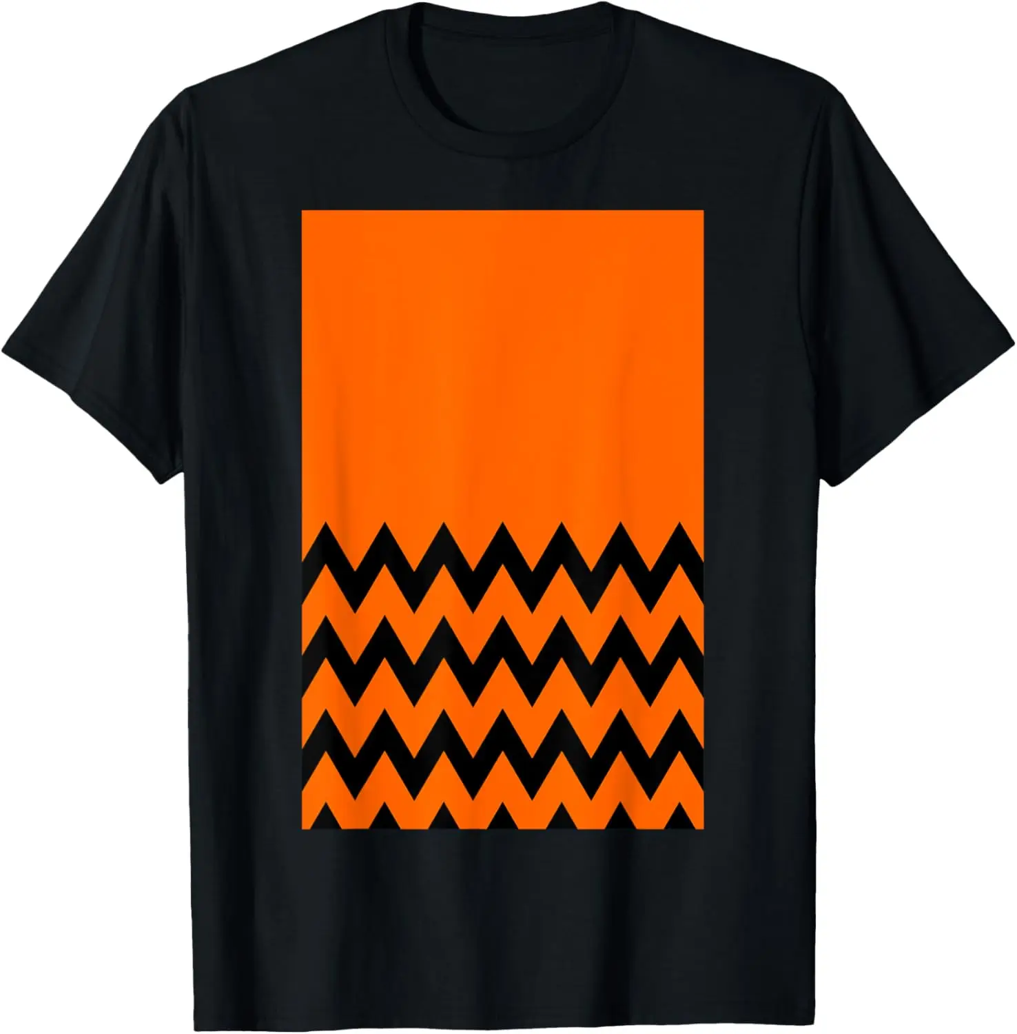 

Футболка RETRO ZIGZAG CHEVRON PATTERN ORANGE AND BLACK