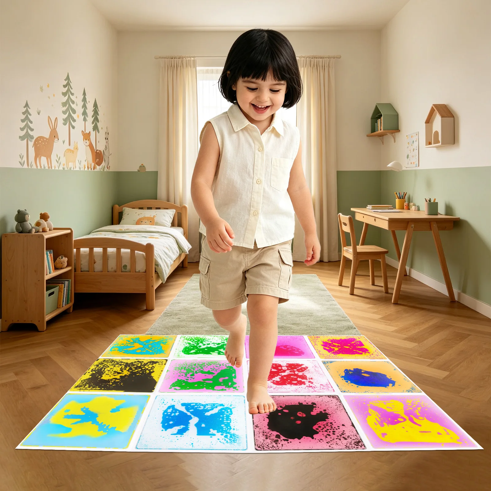 Sensory Classroom Must Haves Liquid Sensory Tiles Waterproof Sensory Play Mat For Kids Autism Sensory Training
