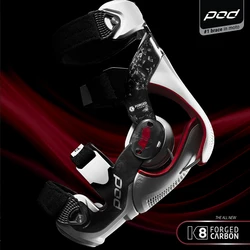 Pod K8 3.0Motorcycle Kneepad Movable Axis Carbon Fiber Off-Road Anti-Fall Rider Protective Shin Guards