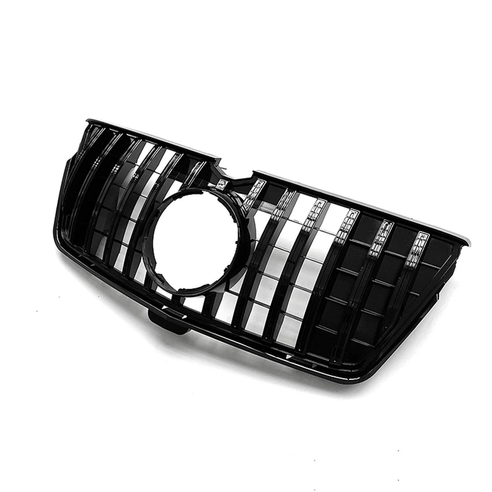 Front Grille For Mercedes Benz GL Class X164 2006-2012 GL350 GL450 GL500 GL550 GT Black/Silver Upper Bumper Hood Mesh Grill Grid