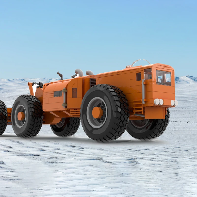 

690 деталей MOC LCC 1: Миниатюрный поезд Sno Train, модель городской арктической архитектуры, строительные блоки, игрушка-конструктор, рождественский подарок, кирпичики на день рождения