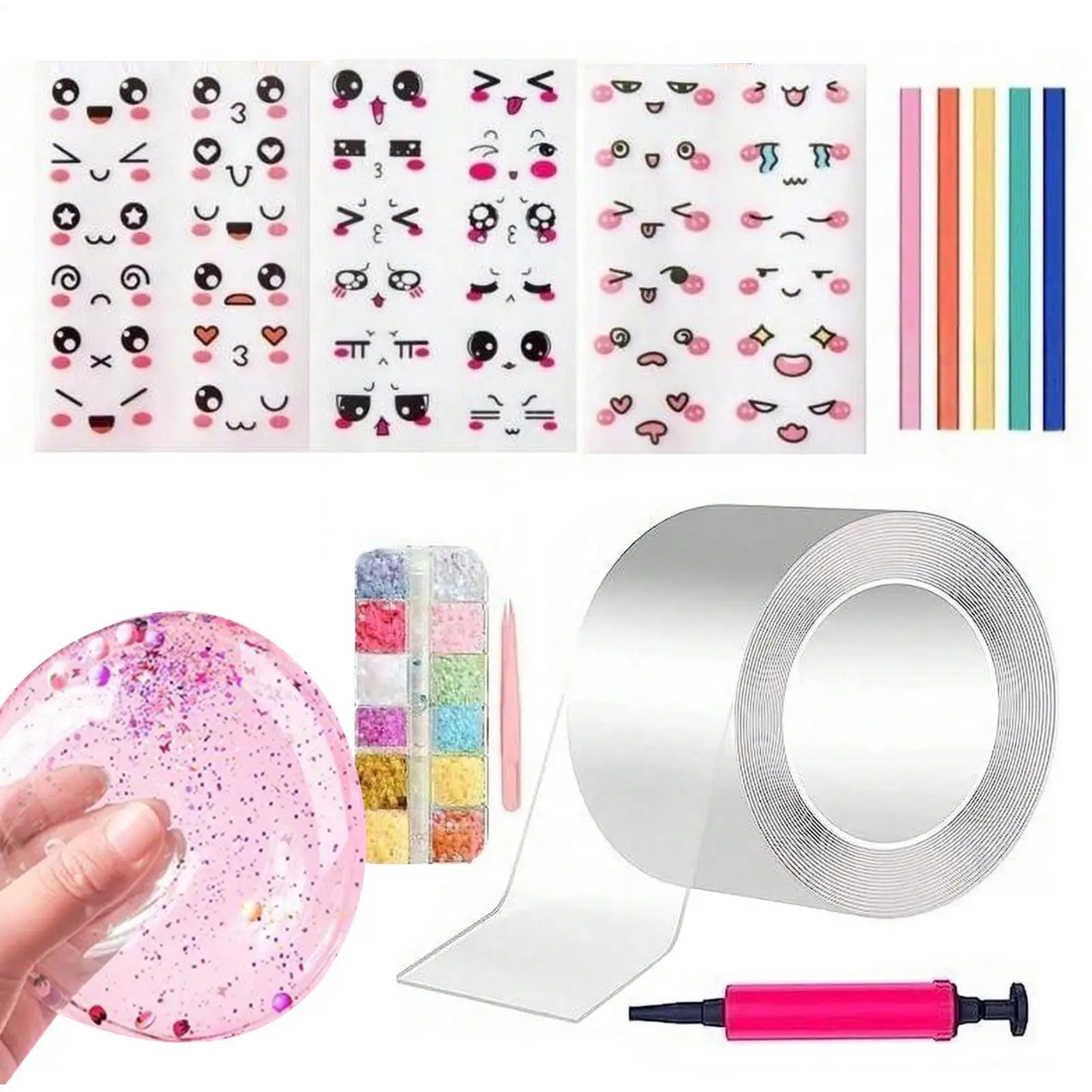 

Набор для изготовления пузырьков из лент: развлекательный набор для выдувания и сжимания, мяч-антистресс для детей, взрослых, семьи, студентов