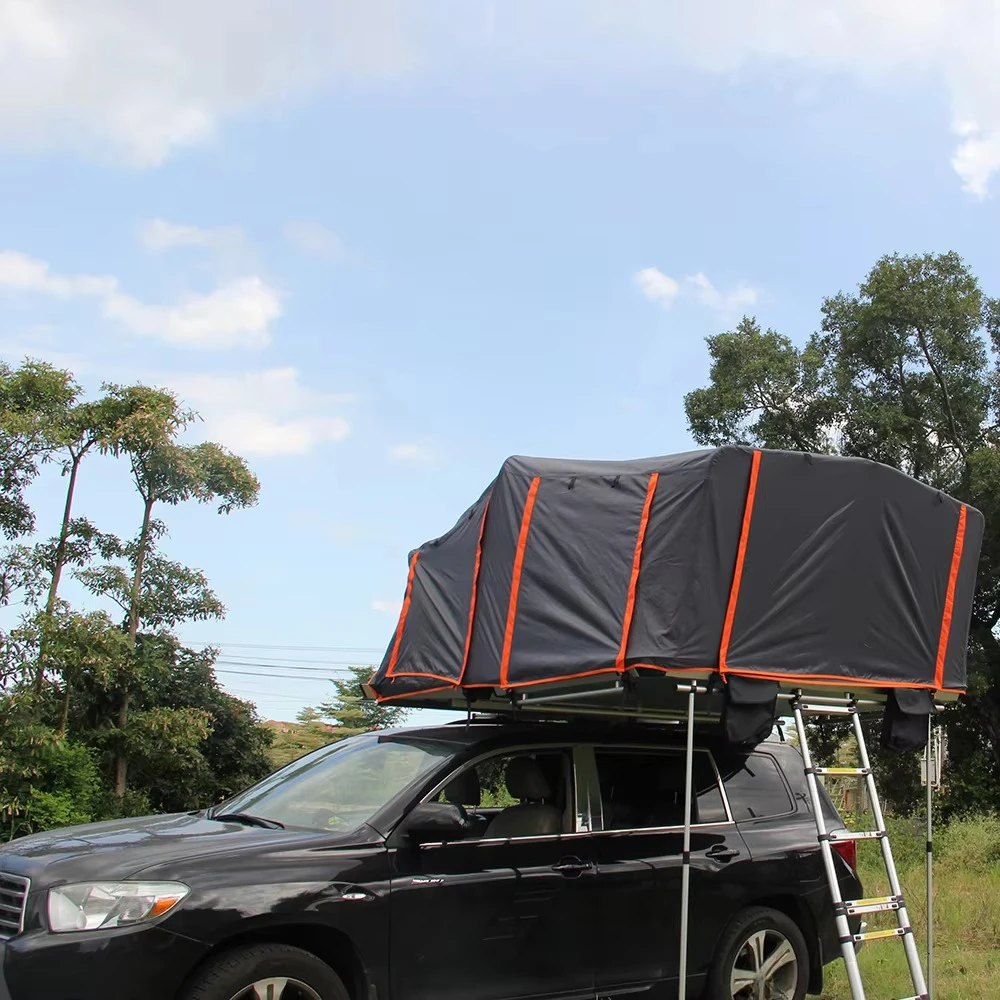 Heavy Duty Hard Shell Roof Top Tent 3-4 Person Aluminum Frame Oxford Four-season Quick-Open for Off-Road SUVs Truck Overland